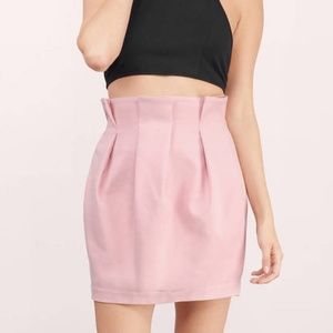 Tobi Blush Pleated Skirt